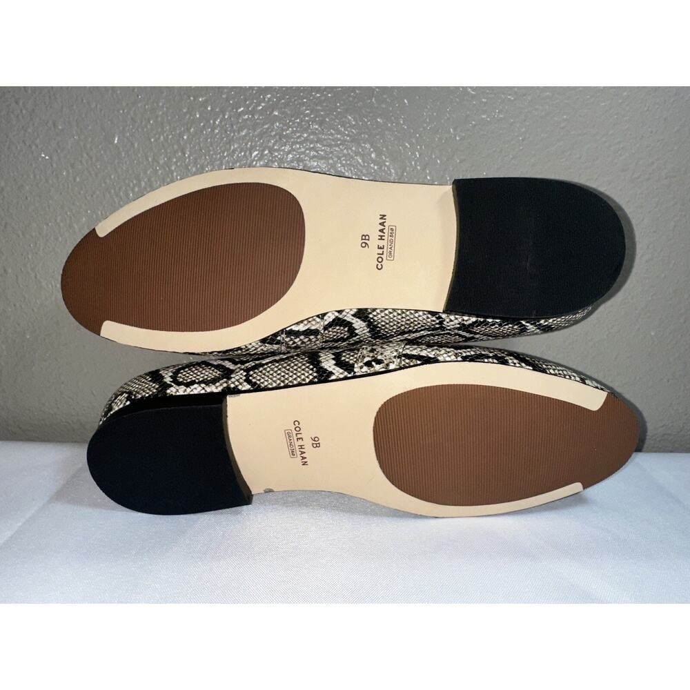 Cole Haan Modern Classics Bit Loafer Snakeskin Embossed In Python Rama 9B New - Picture 7 of 10